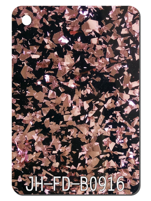 Tablero negro rosado del plexiglás de Chunky Glitter Acrylic Sheet Perspex