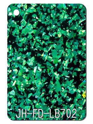 decoración de empaquetado del estante de la caja del brillo de 3m m del regalo de acrílico negro verde grueso de las hojas