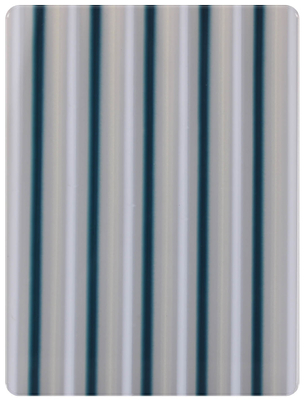 El acrílico echado rayado blanco azul de la perla cubre la decoración de los muebles del tablero