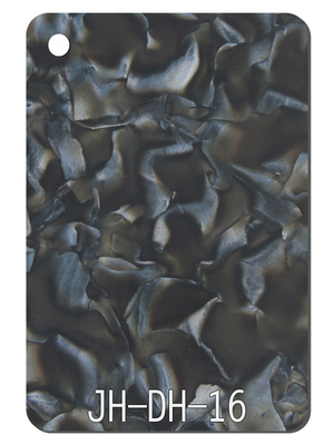 Decoración casera de los artes de la exhibición de la hoja plástica de acrílico oscura de Gray Petal Pattern PMMA